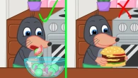 Benny Mole and Friends - Fast Food VS Healthy Food Cartoon for Kids