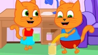 Cats Family en Français - Slimes Arc-en-ciel Vidéos Animés 2020 en Français